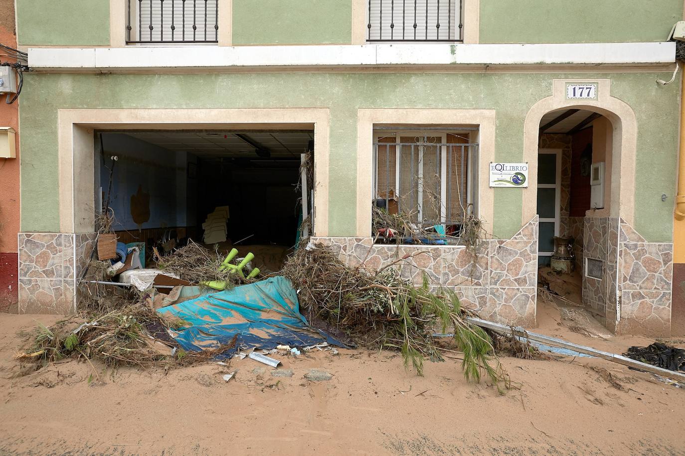 Destrozos en Ontinyent.