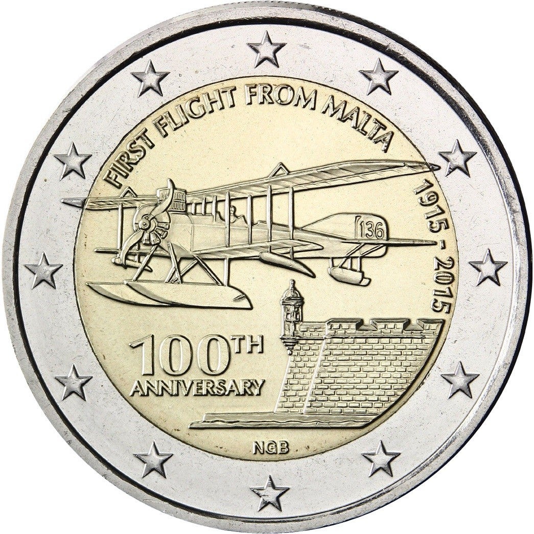 Malta 2015. Las tiradas de estas monedas suelen ser de entre 300.000 y 500.000 y su precio se multiplica en poco tiempo, llegando a oscilar entre 4 y los 10 euros.