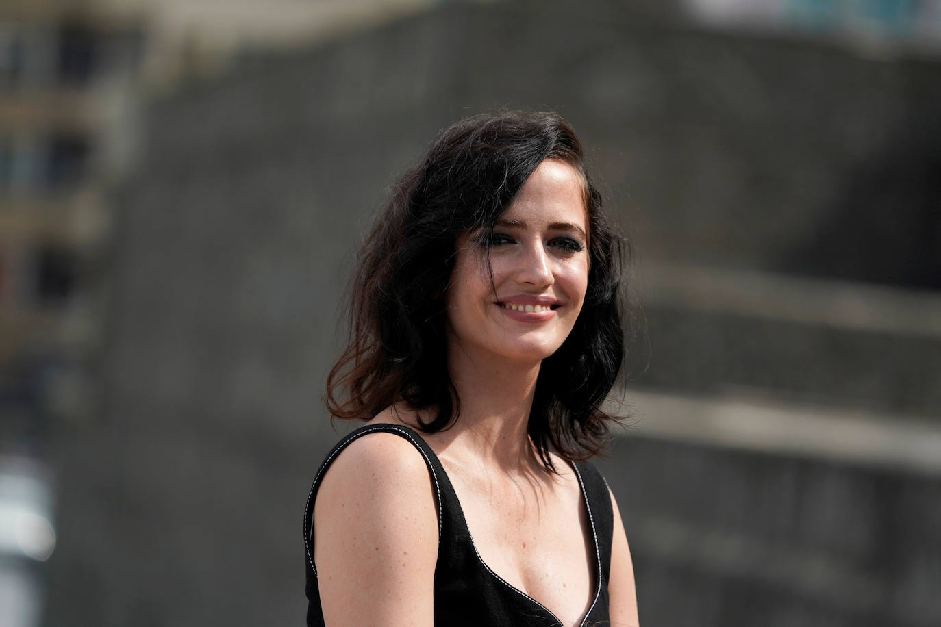 La actriz francesa Eva Green durante la presentación este sábado de su película "Proxima"