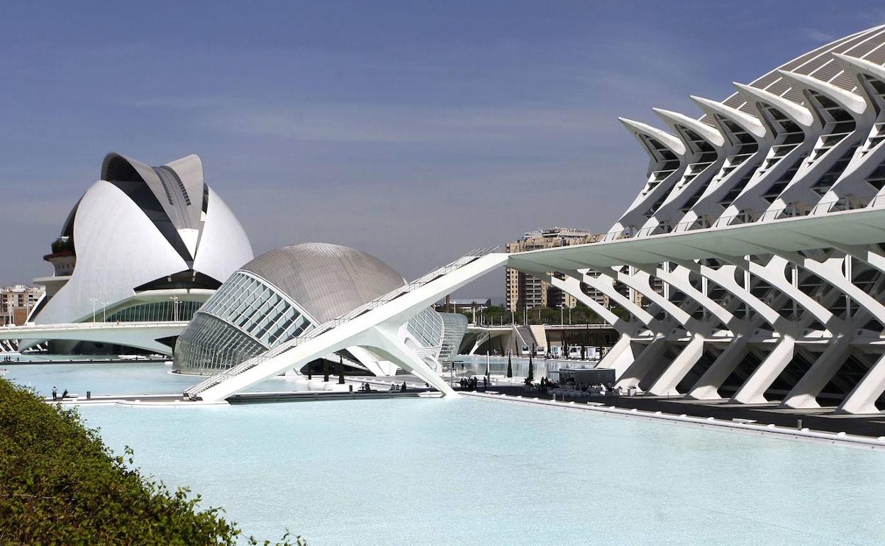 Imagen general de la Ciudad de las Artes y de las Ciencias. 