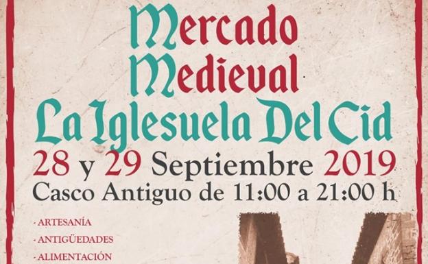 Cartel informativo del Mercado Medieval de Iglesuela del Cid.