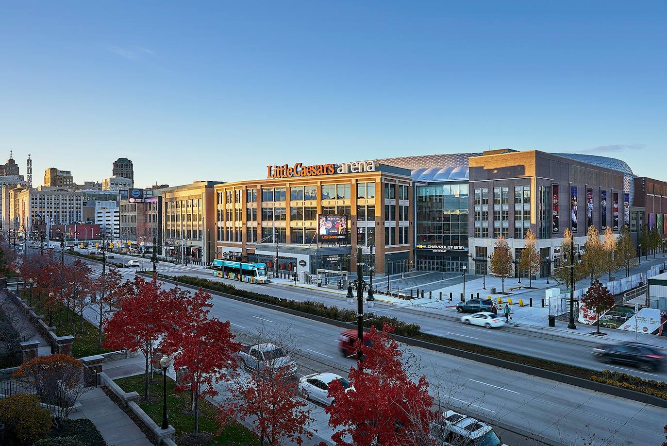 Little Caesars Arena (Detroit). 