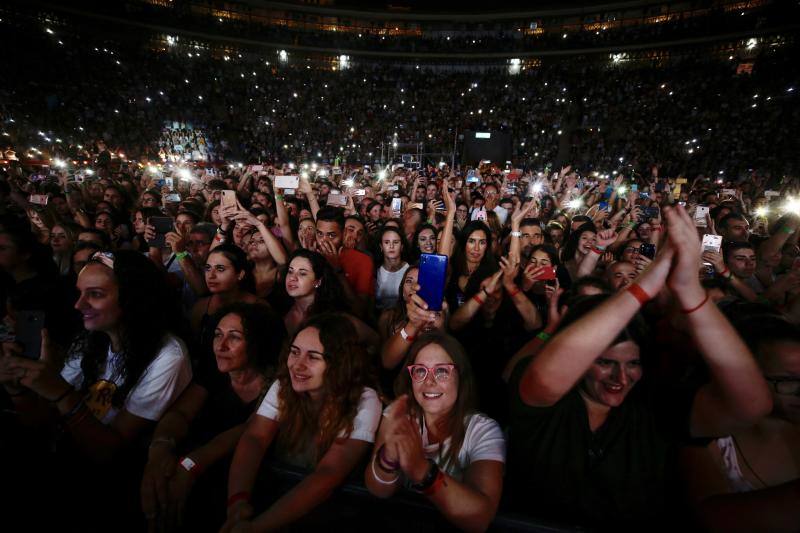 El concierto de Melendi en la plaza de toros de Valencia.