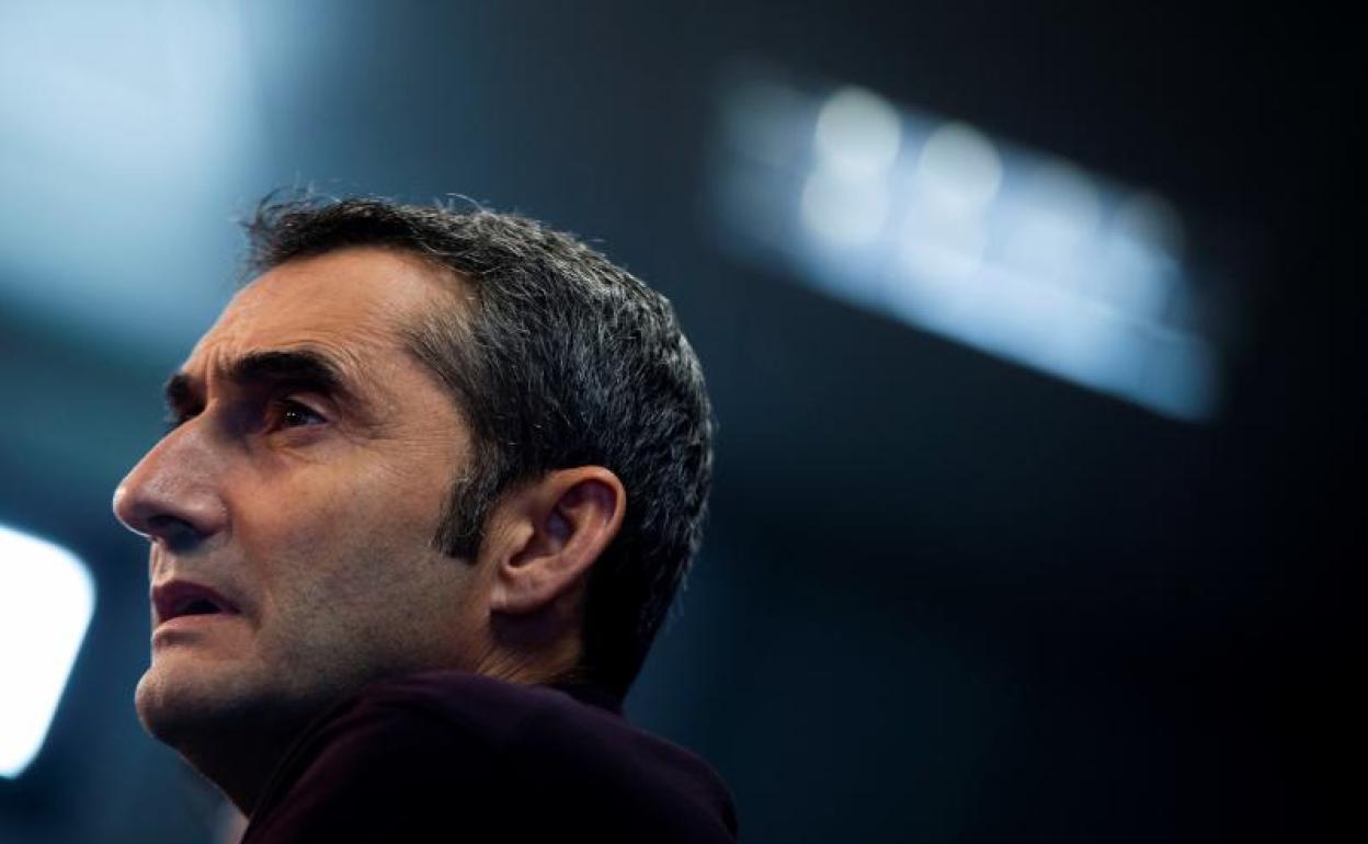 Ernesto Valverde, técnico del Barcelona. 