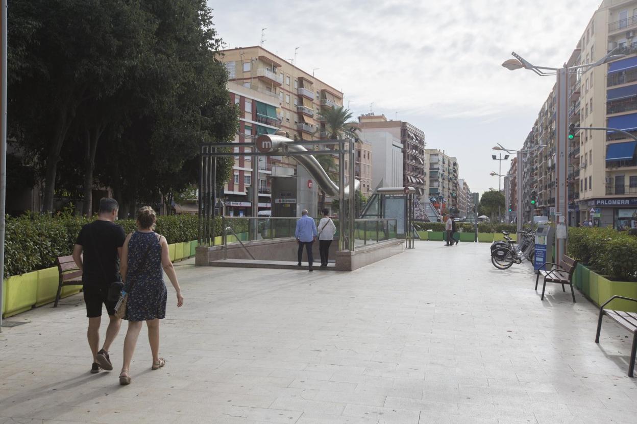 Metro. La actual estación de FGV se asienta en el lugar de la antigua. 