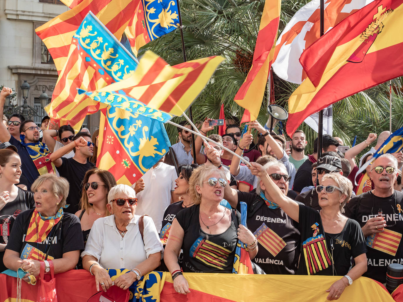 Procesión cívica de Valencia por el 9 d'Octubre de 2019