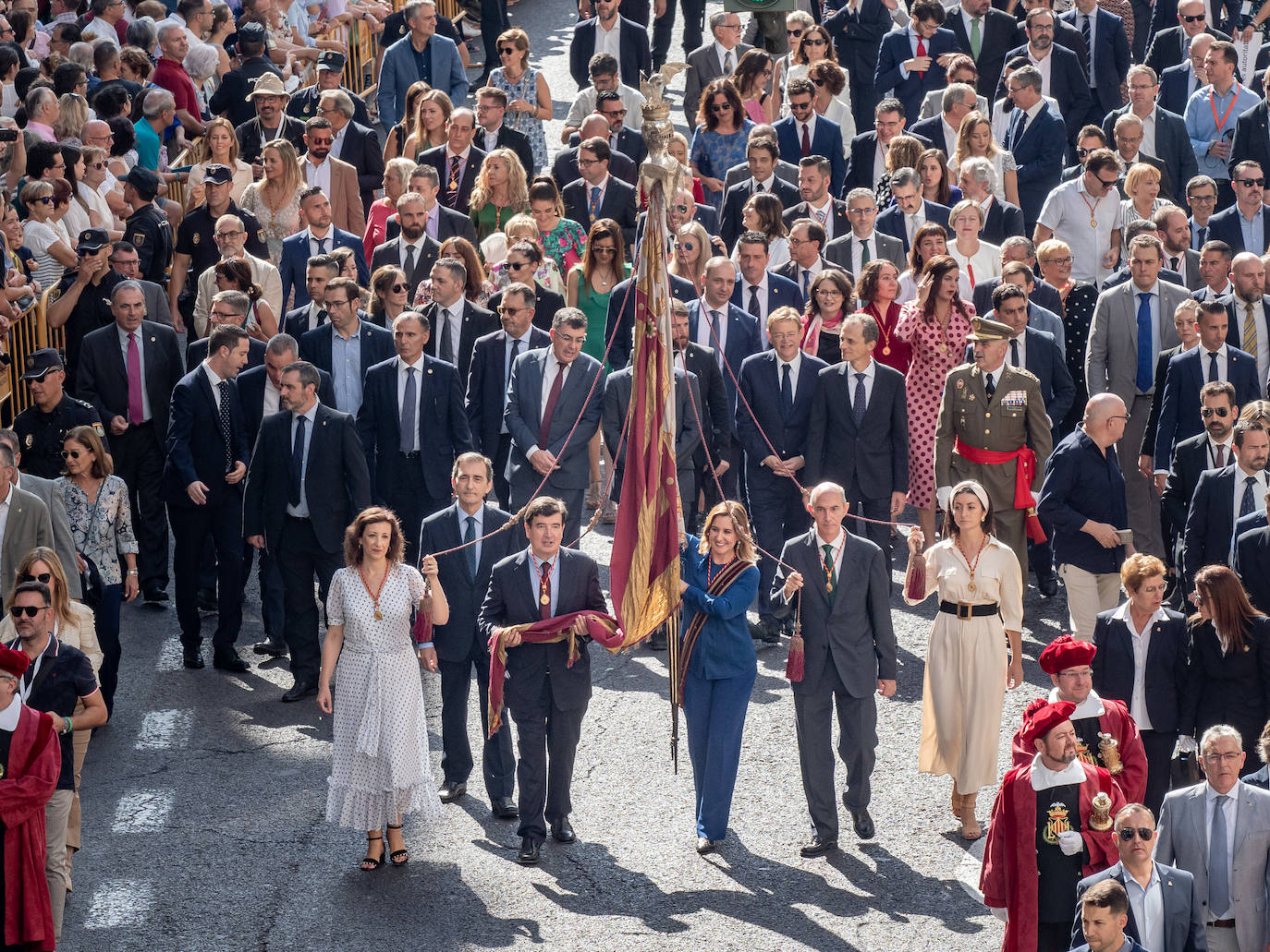 Procesión cívica de Valencia por el 9 d'Octubre de 2019