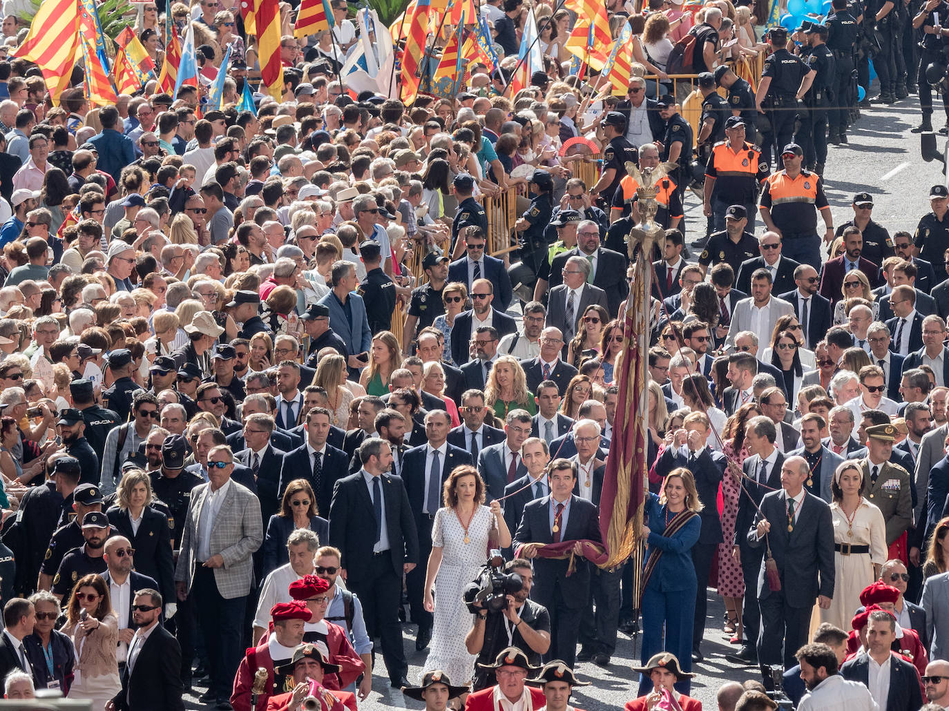 Procesión cívica de Valencia por el 9 d'Octubre de 2019