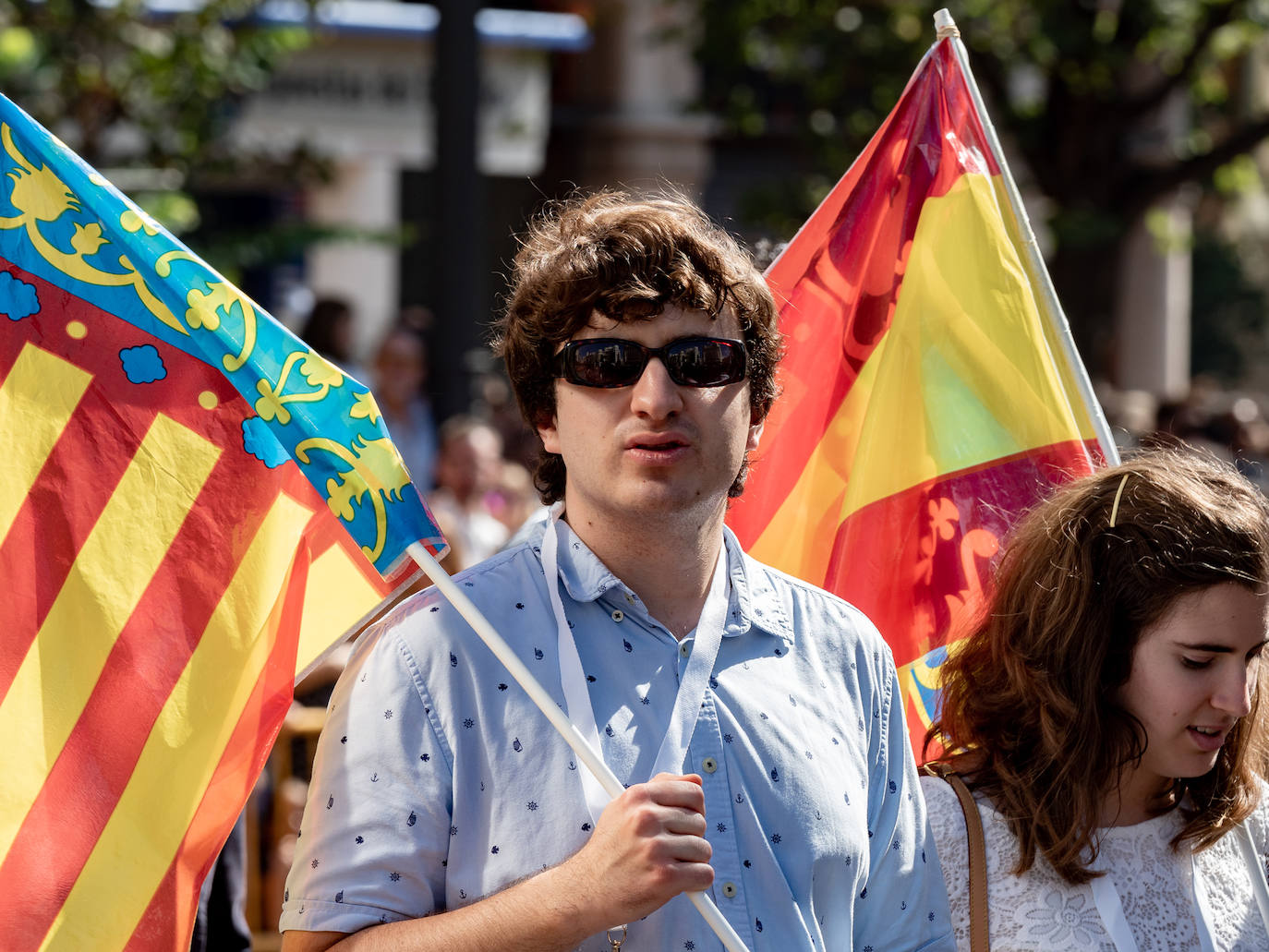 Procesión cívica de Valencia por el 9 d'Octubre de 2019