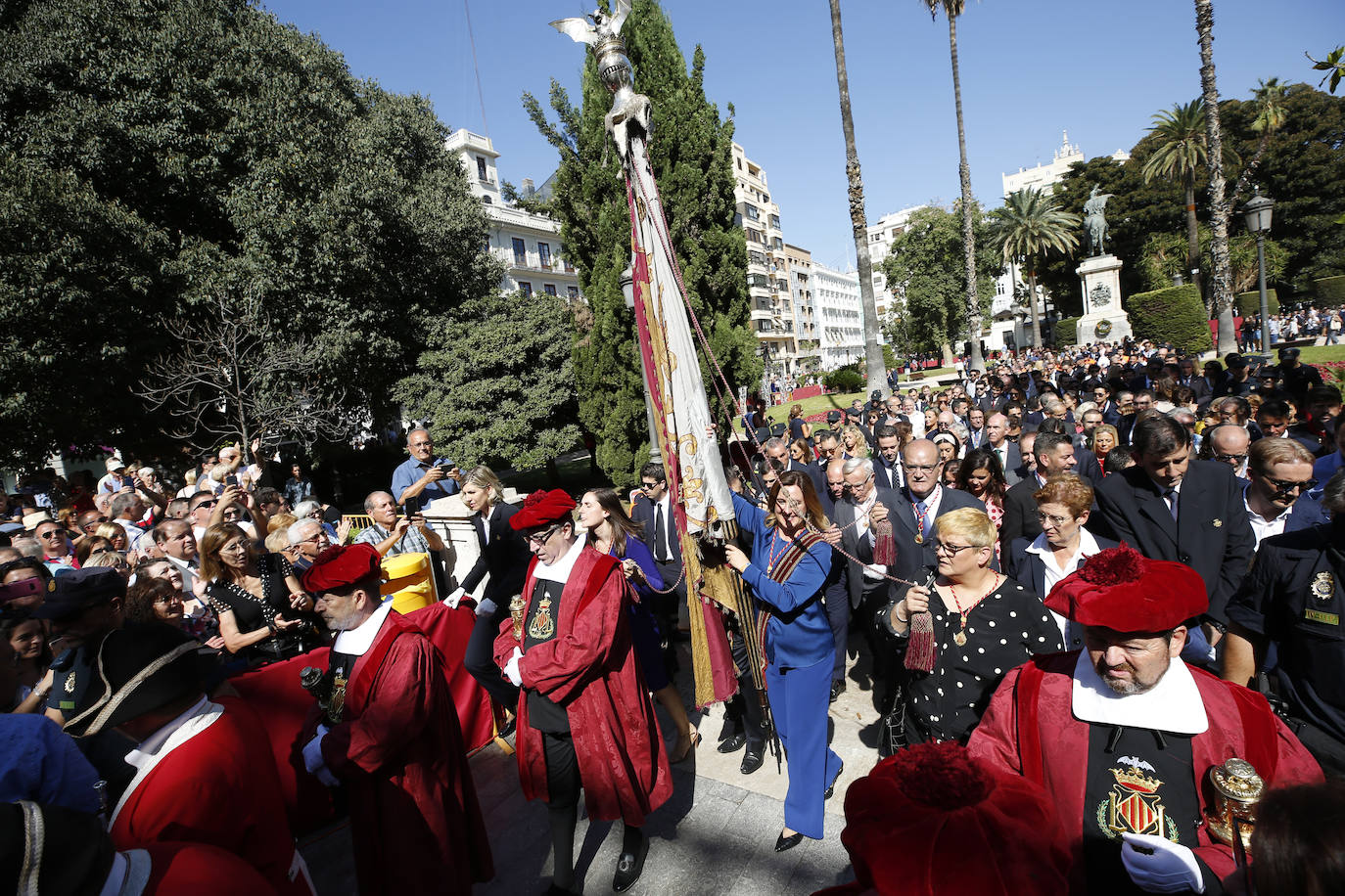 Procesión cívica de Valencia por el 9 d'Octubre de 2019