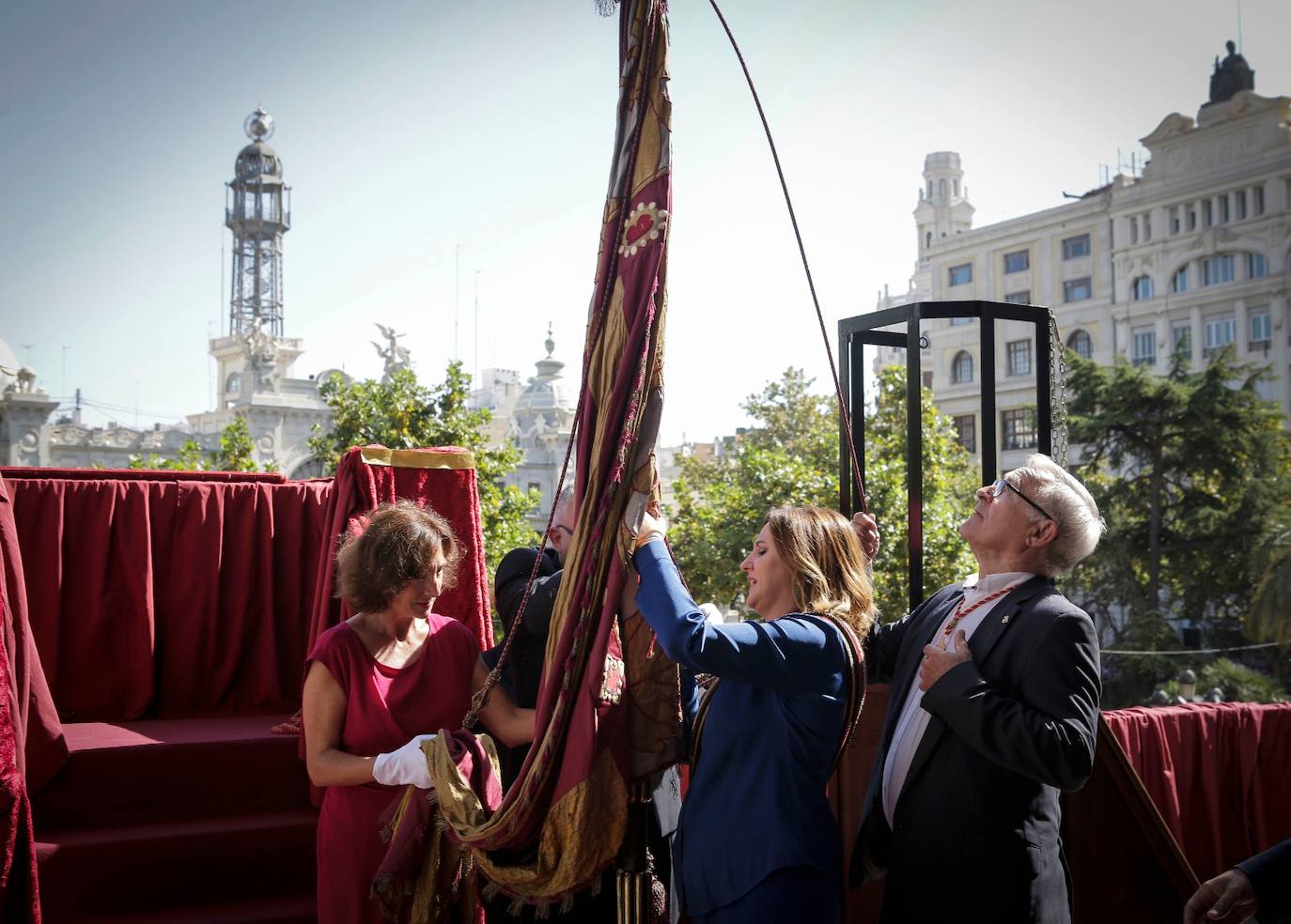 Procesión cívica de Valencia por el 9 d'Octubre de 2019