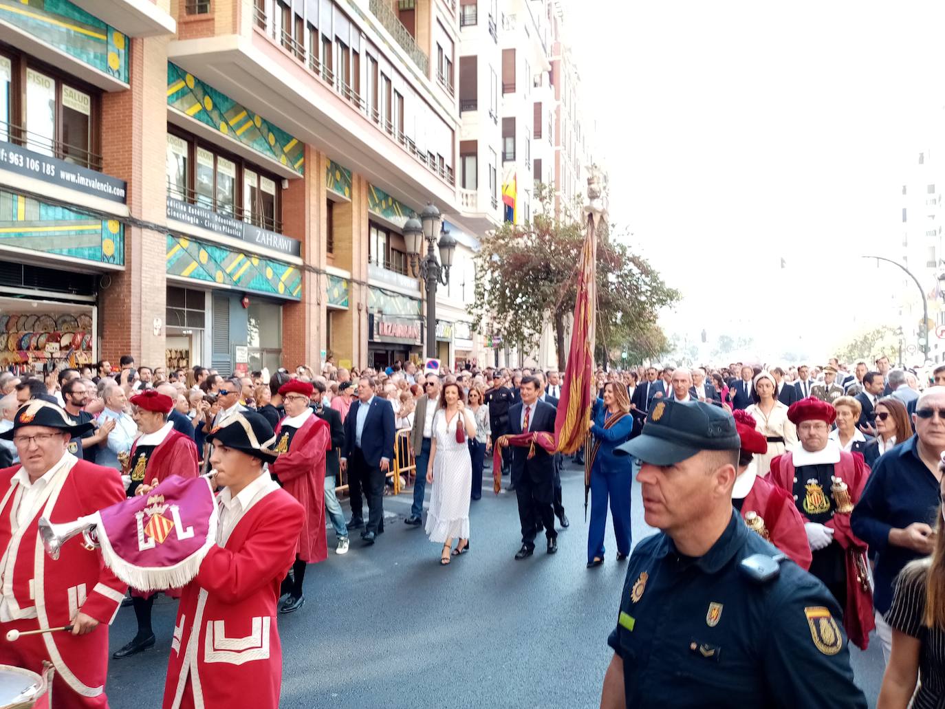 Procesión cívica de Valencia por el 9 d'Octubre de 2019