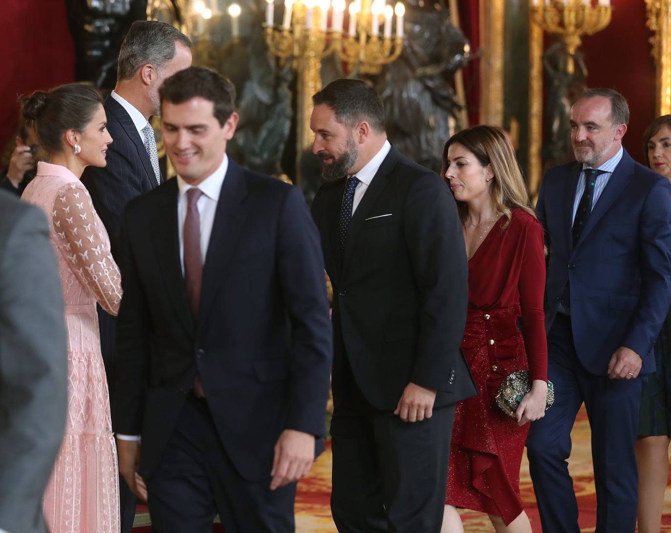 Recepción en el Palacio Real con motivo la Fiesta Nacional de 2019