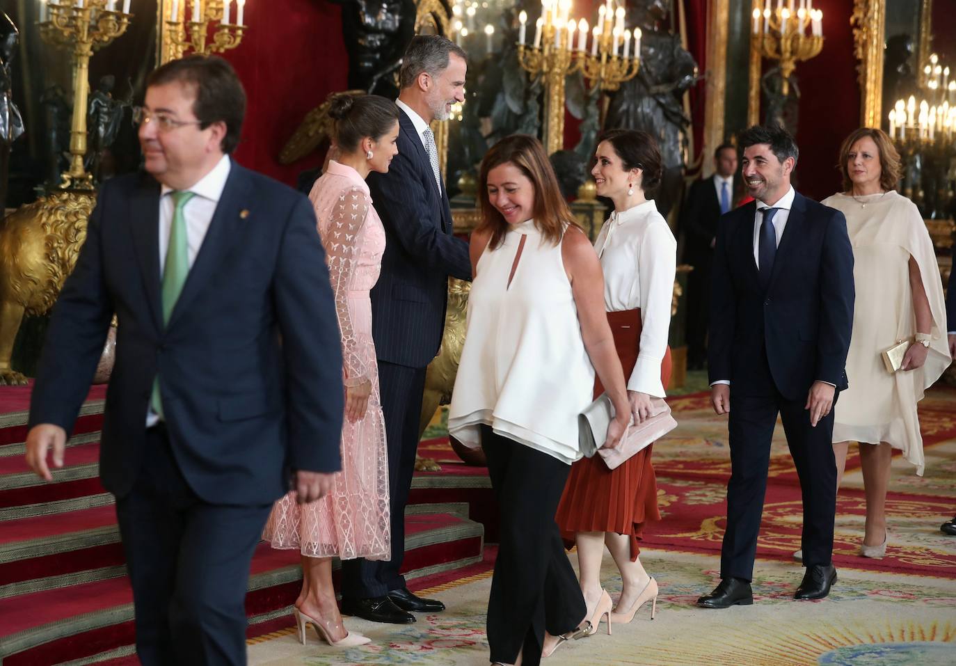 Recepción en el Palacio Real con motivo la Fiesta Nacional de 2019