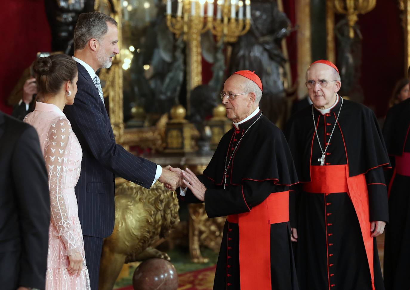 Recepción en el Palacio Real con motivo la Fiesta Nacional de 2019