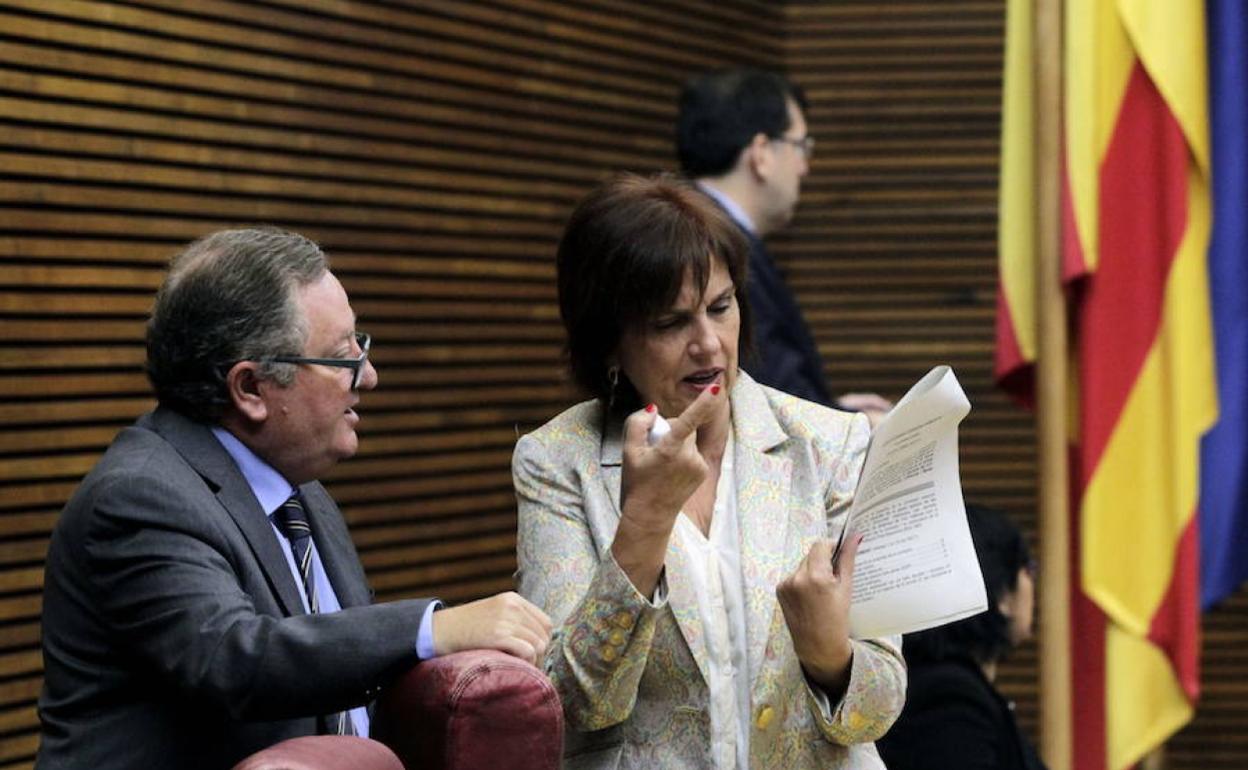 Carmen Martínez en Les Corts. 