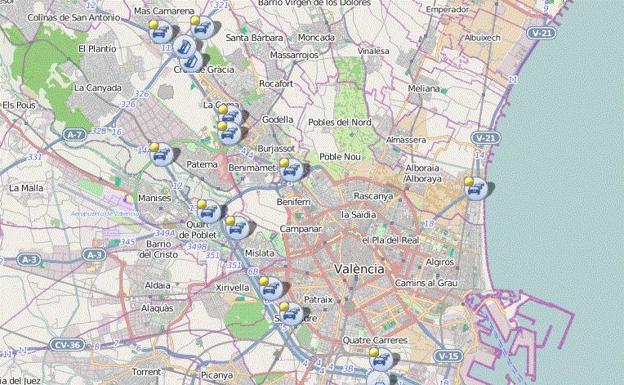 Hasta 15 kilómetros de atascos han colapsado las principales entradas a Valencia esta mañana