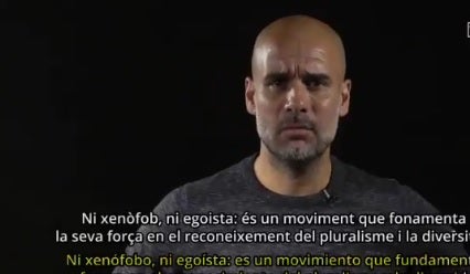 El entrenador del Manchester City, Josep Guardiola.