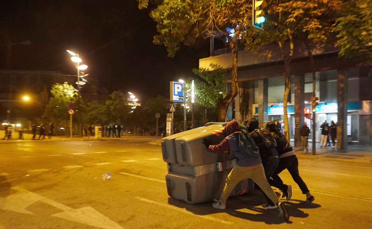 Disturbios esta noche en Cataluña