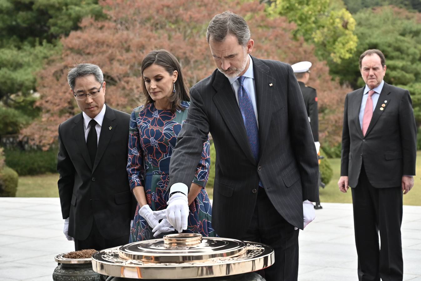 Felipe VI y Letizia llegaron este miércoles a Seúl.