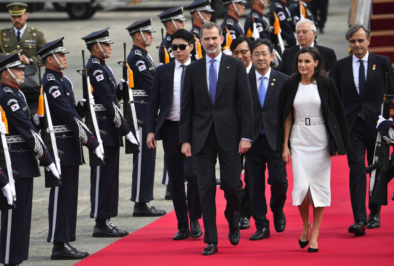 Felipe VI y Letizia llegaron este miércoles a Seúl.