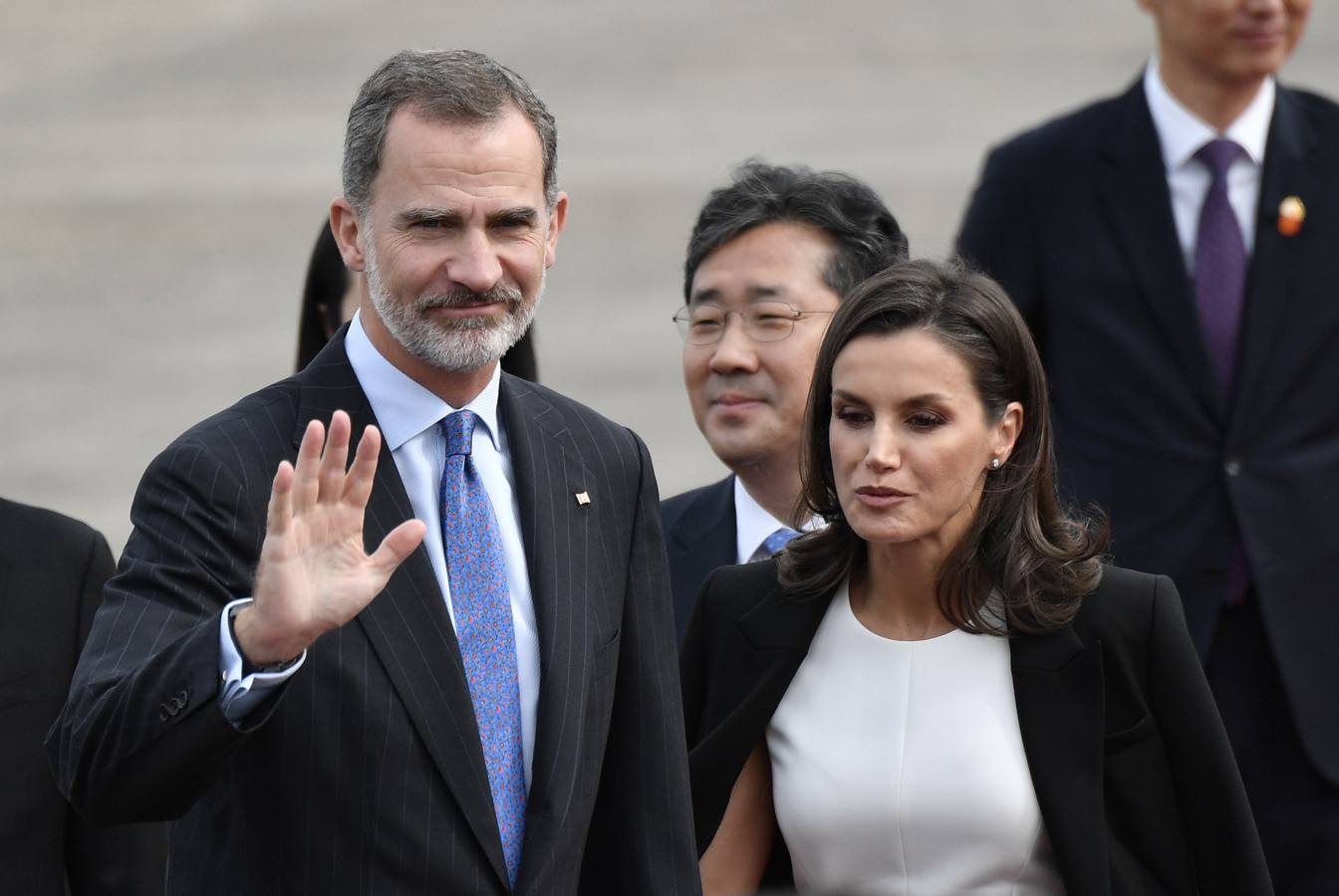 Felipe VI y Letizia llegaron este miércoles a Seúl.