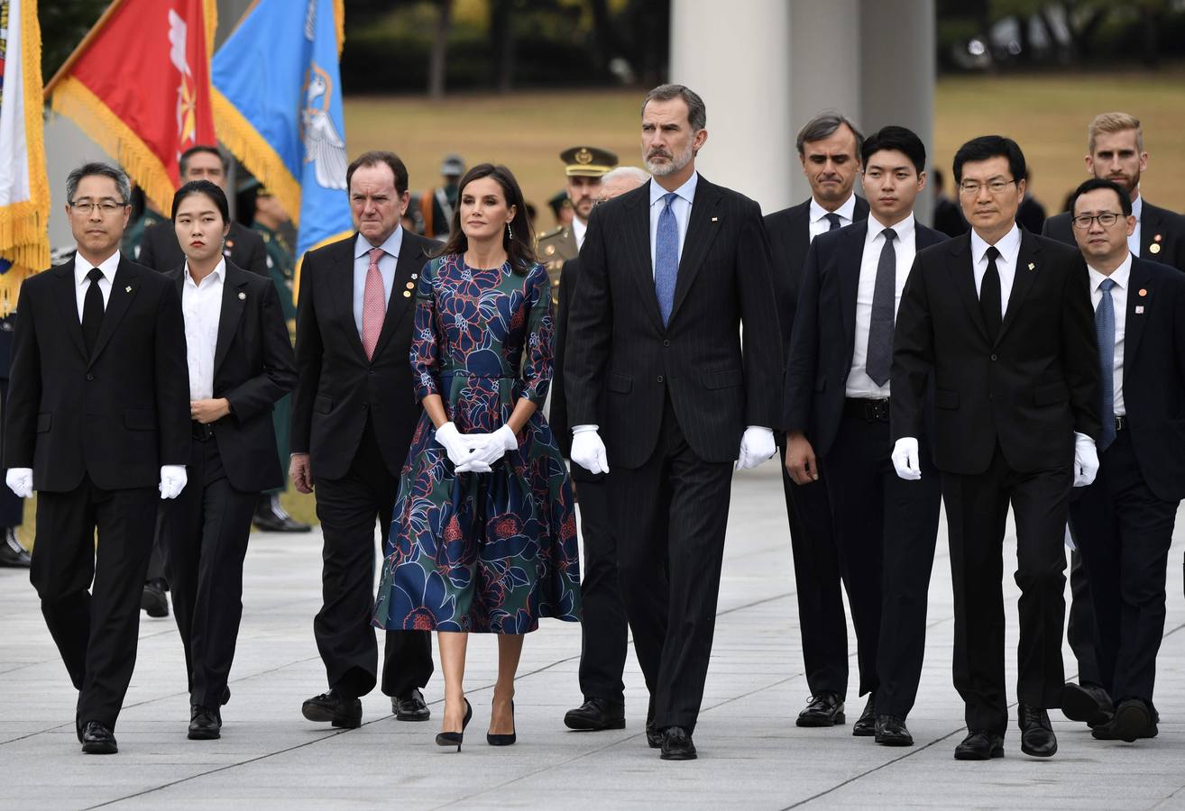 Felipe VI y Letizia llegaron este miércoles a Seúl.