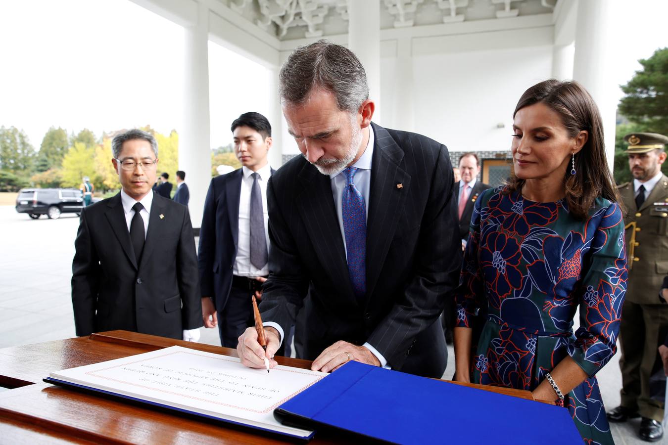 Felipe VI y Letizia llegaron este miércoles a Seúl.