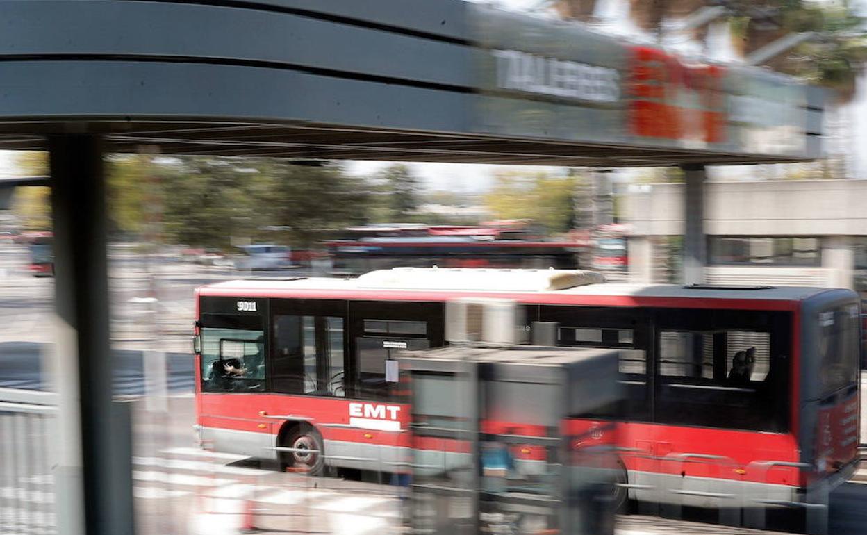 Un autobús de la EMT de Valencia.