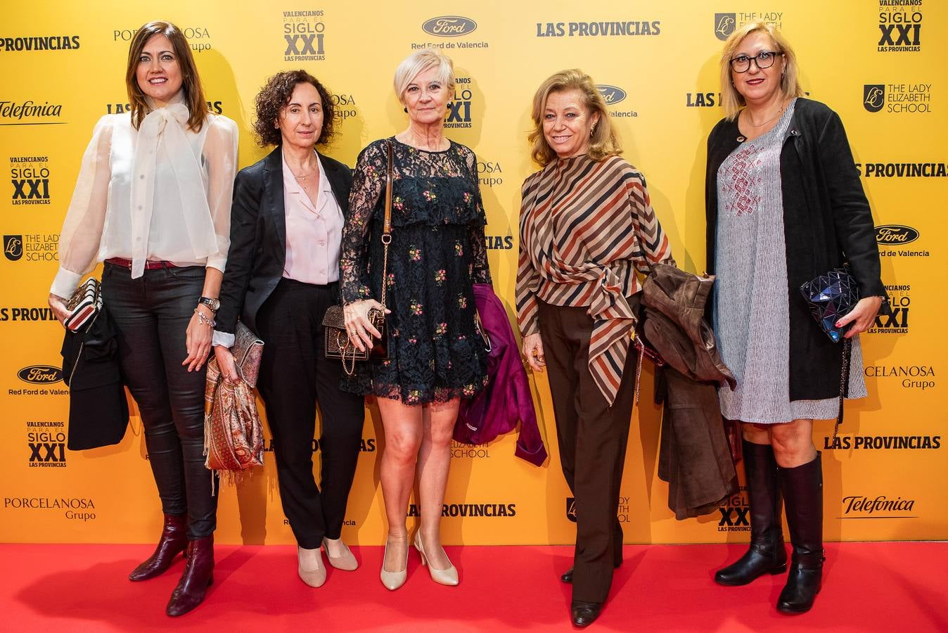 Mercedes Fillol, Pura Barber, Mayrén Beneyto, Carmen Pérez, Blanca Fitera y María José Navarro.