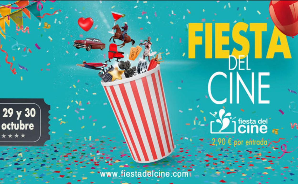 Cartel de la Fiesta del cine.
