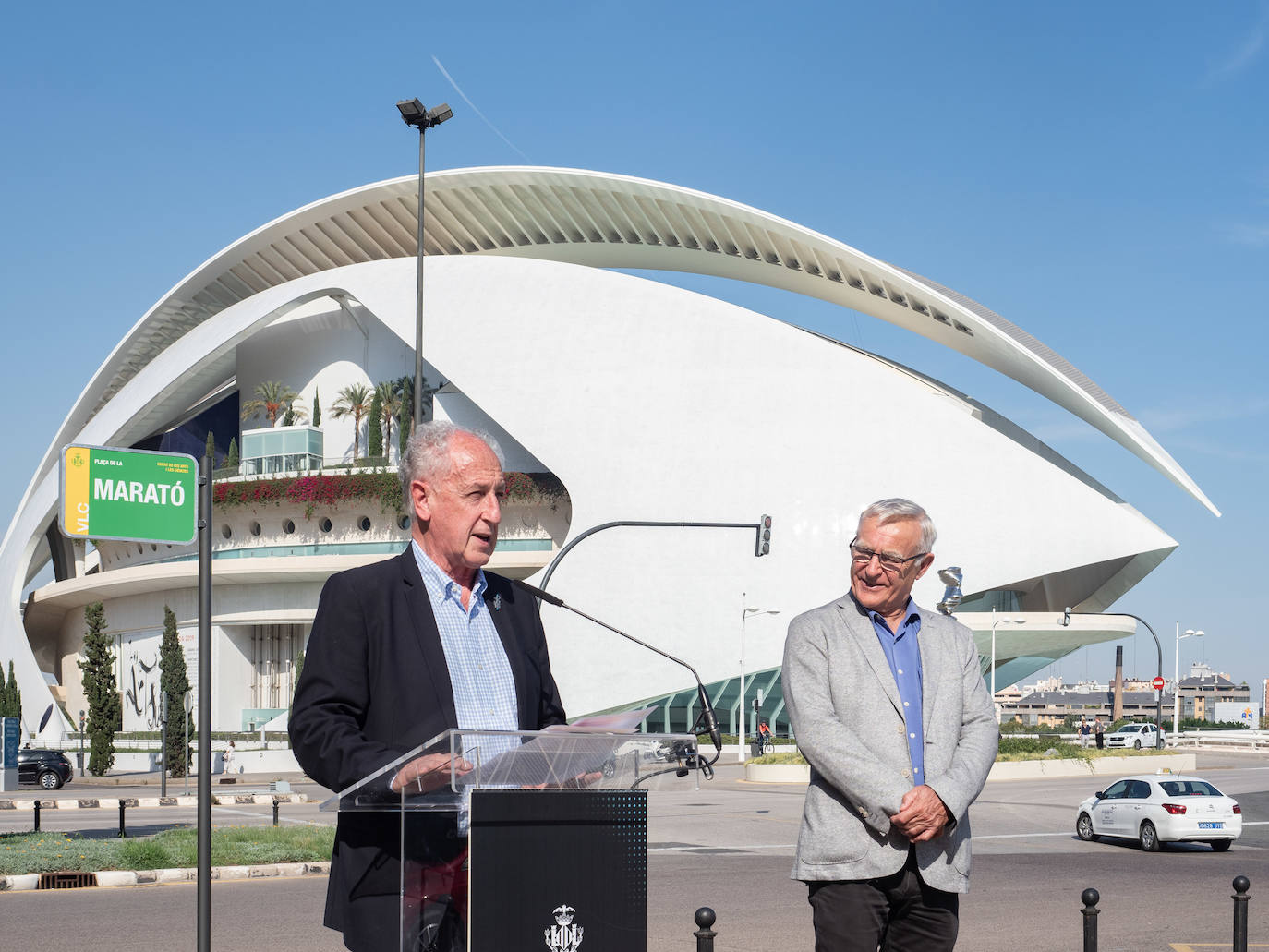 Valencia arranca los actos de la próxima edición de la prueba con la inauguración de un espacio dedicado a los 42K junto a la Ciudad de las Artes y las Ciencias