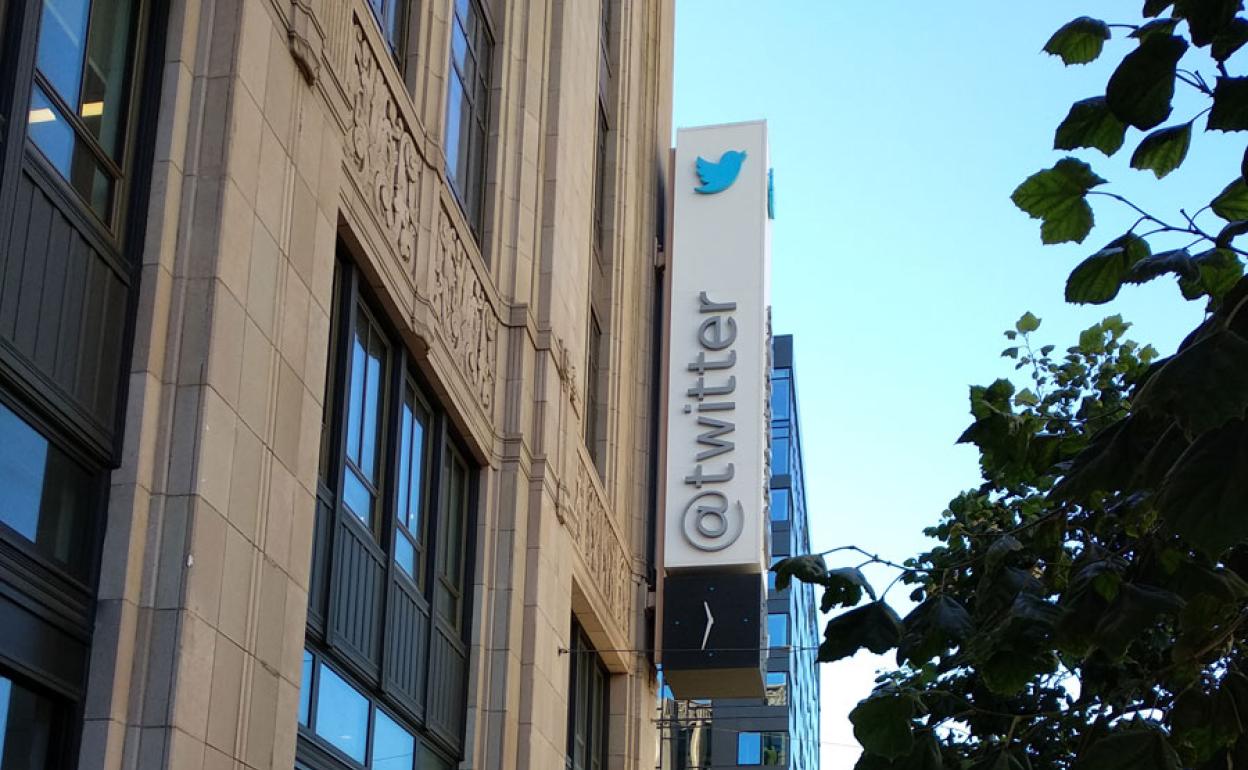 Fachada de la sede de Twitter en San Francisco (EEUU)