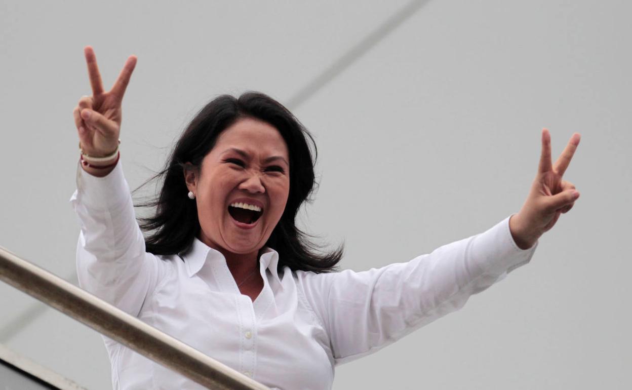 La líder del partido Fuerza Popular Keiko Fujimori. 