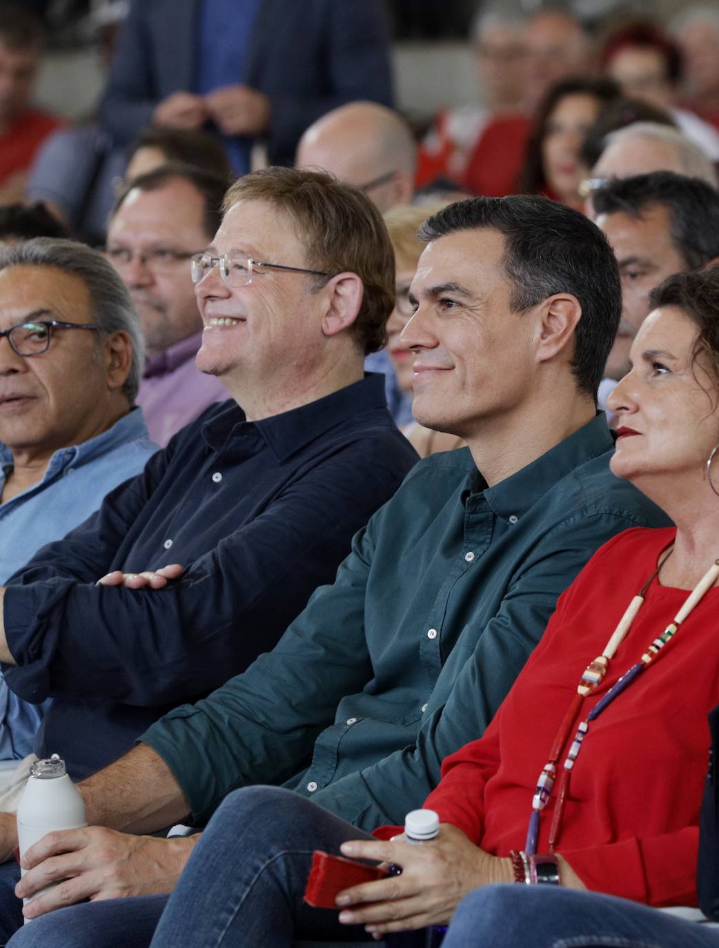 Pedro Sánchez interviene en un acto en Mislata