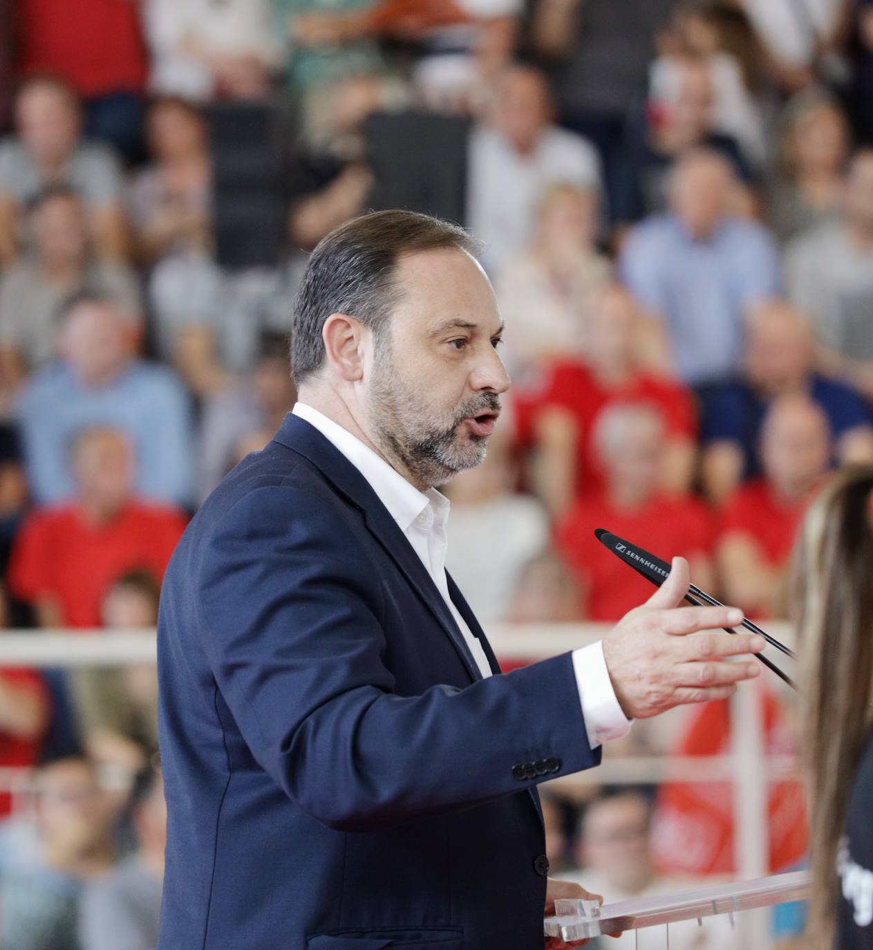 Pedro Sánchez interviene en un acto en Mislata