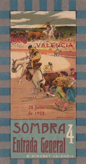 Imágenes taurinas y anuncios de toros «censuradas» por el Ayuntamiento de Valencia.