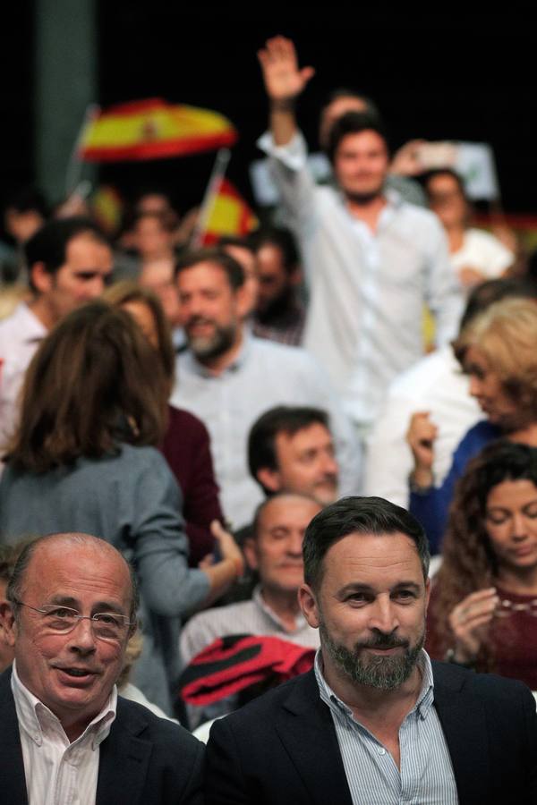 Mitin de VOX, con Santiago Abascal en Feria Valencia.