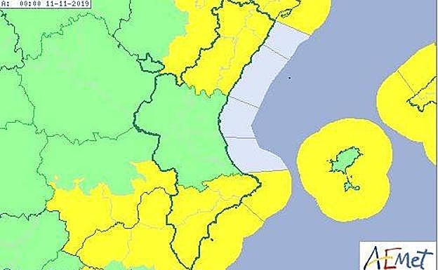 Alerta amarilla en la Comunitat por viento. 
