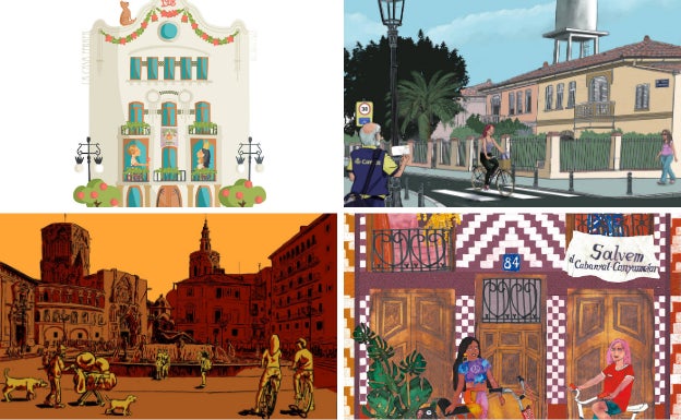 La edición 2019-2020 de ‘Valencia se ilustra’ arranca el 13 de noviembre con una muestra en el barrio de Ruzafa, en el local El abrazo de la china, donde permanecerá abierta al público hasta el 30 de noviembre. Los trabajos de Tutticonfetti (Marta Colomer), Sara Luz, Ana Díaz Collado, Jaume Pallardó, Lalo Kubala y Diego Mir muestran imágenes de la plaza de la Virgen, los chalets de la calle Previsora, viviendas en la plaza de Benimaclet y la finca señorial de Cirilo Amorós, entre otros lugares emblemáticos de la ciudad. De esta forma, las láminas descubren, desde su mirada, la ciudad mediante el desarrollo de una ilustración de un espacio, un barrio, un hecho, con el que definen «su Valencia». 