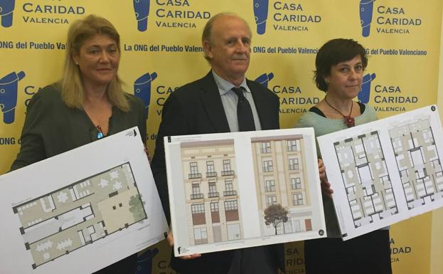 Imagen principal - Detalle del proyecto del edificio, presentado por Casa Caridad.