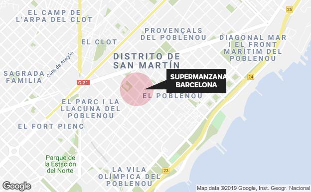 'Supermanzana' de Barcelona.