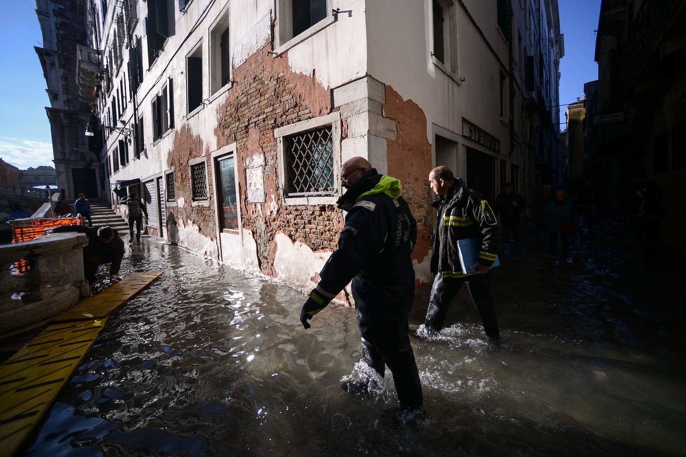 Venecia, destrozada por la peor 'acqua alta' del último medio siglo