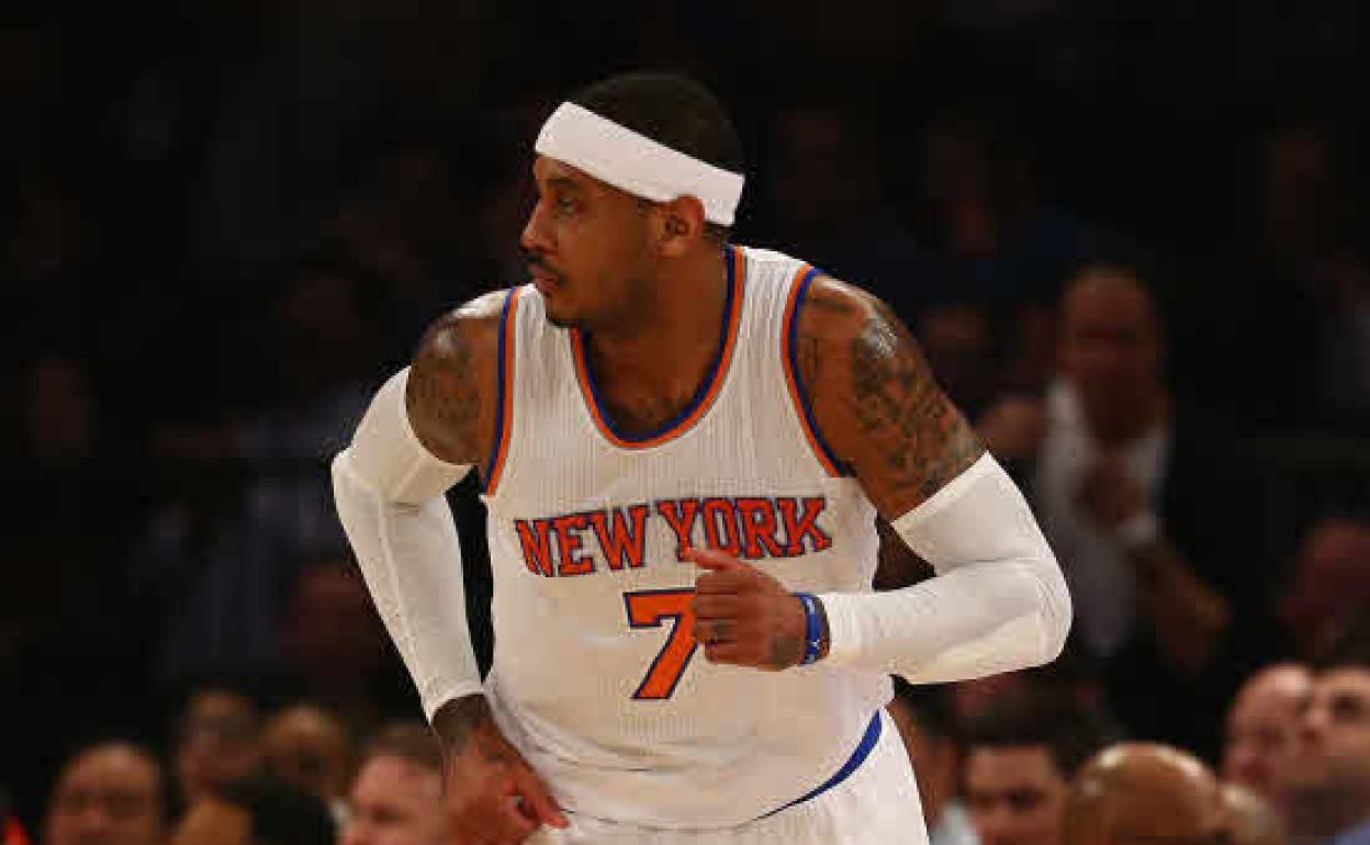 Carmelo Anthony, en su etapa en los New York Knicks. 