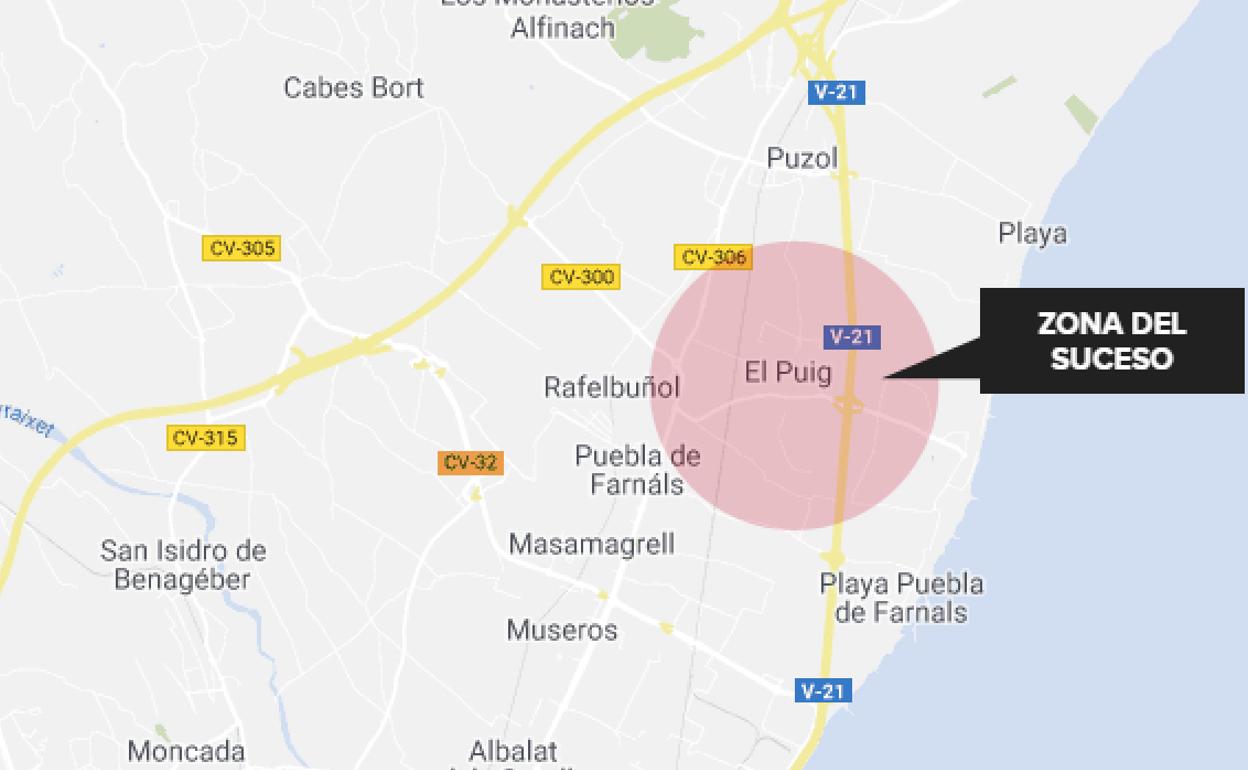 Zona donde se encontró la heroína. 
