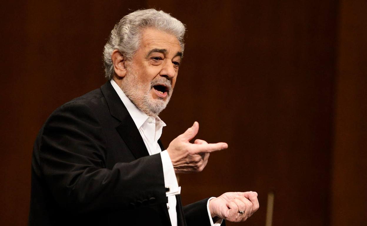 Plácido Domingo ensaya ya 'Nabucco' en Les Arts