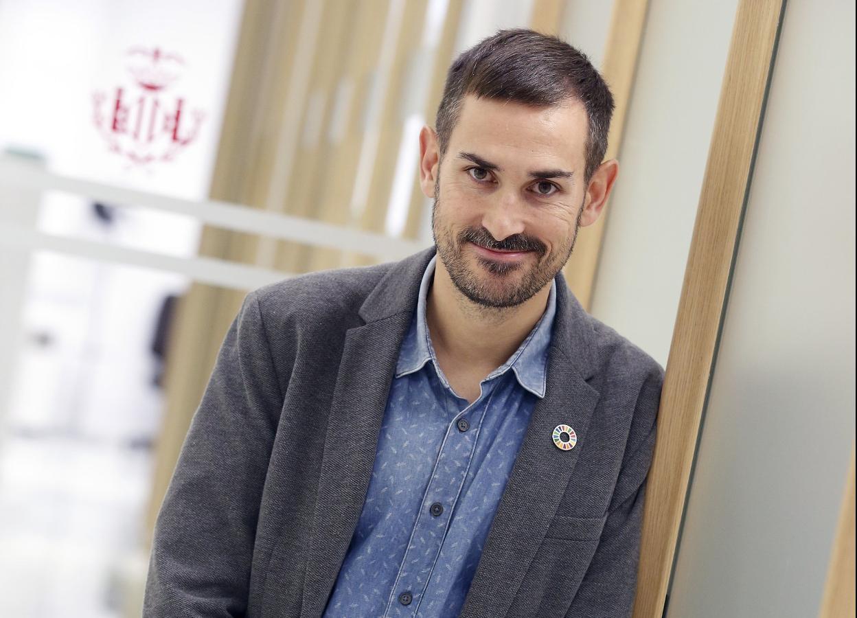 Sergi Campillo, en el Ayuntamiento de Valencia. 