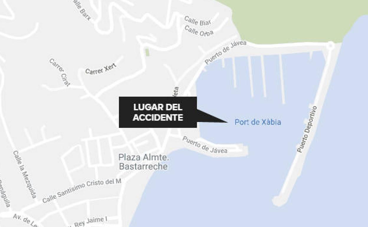 El accidente ha tenido lugar en el puerto de Xàbia. 