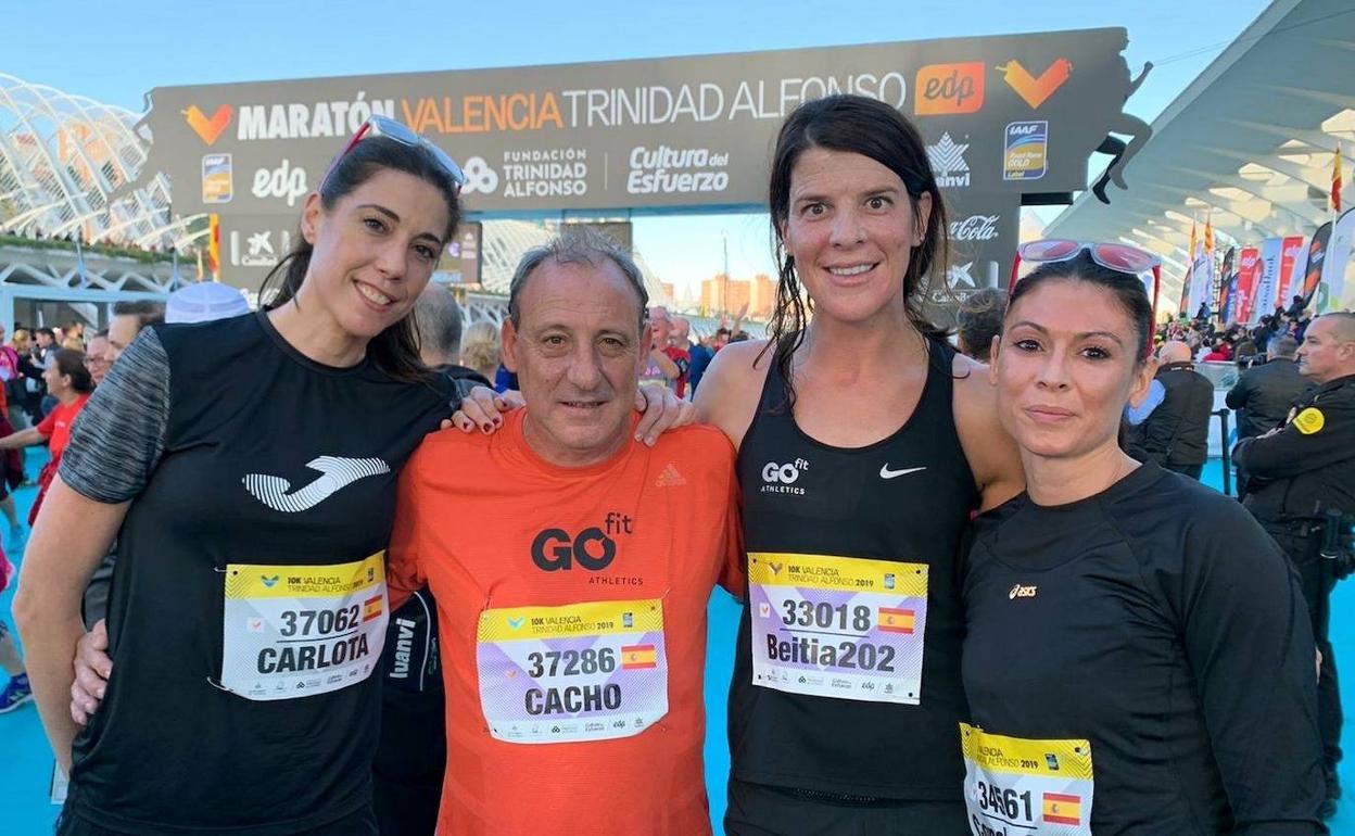 Carlota Castrejana, Fermín Cacho, Ruth Beitia y Concha Montaner son algunos de los exdeportistas que han participado en la 10K de Valencia. 