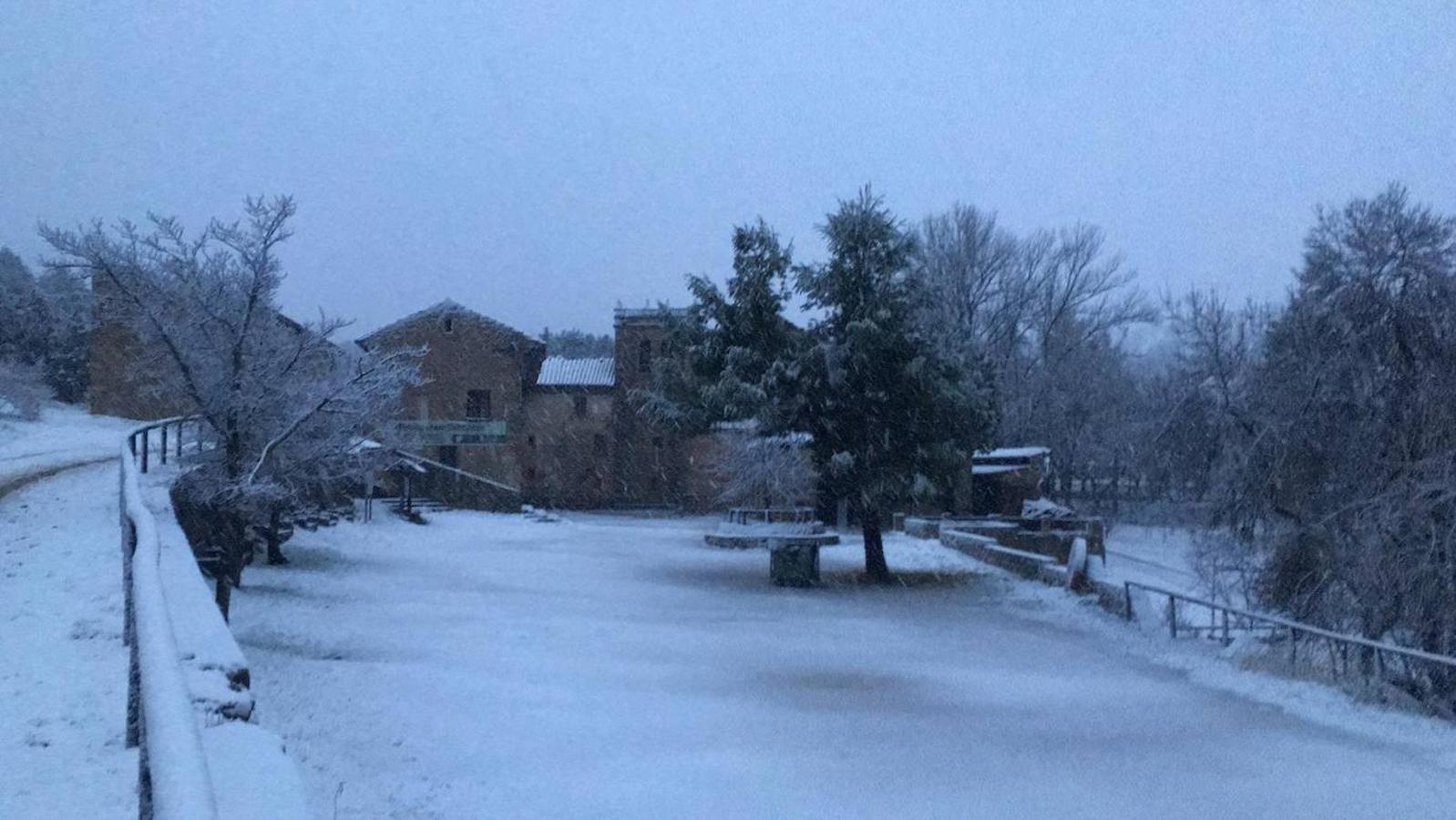 El Parque Natural del Penyagolosa nevado. 